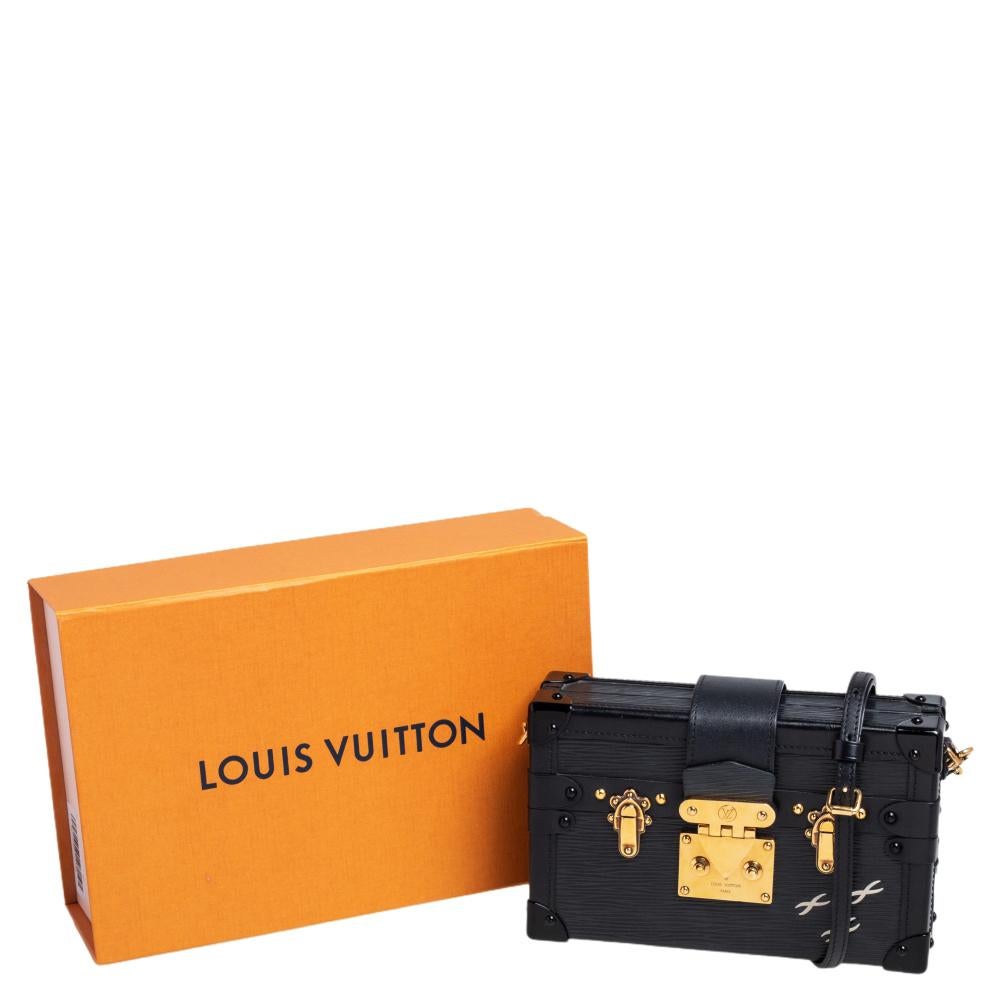 Louis Vuitton Black Epi Leather Petite Malle Bag 8