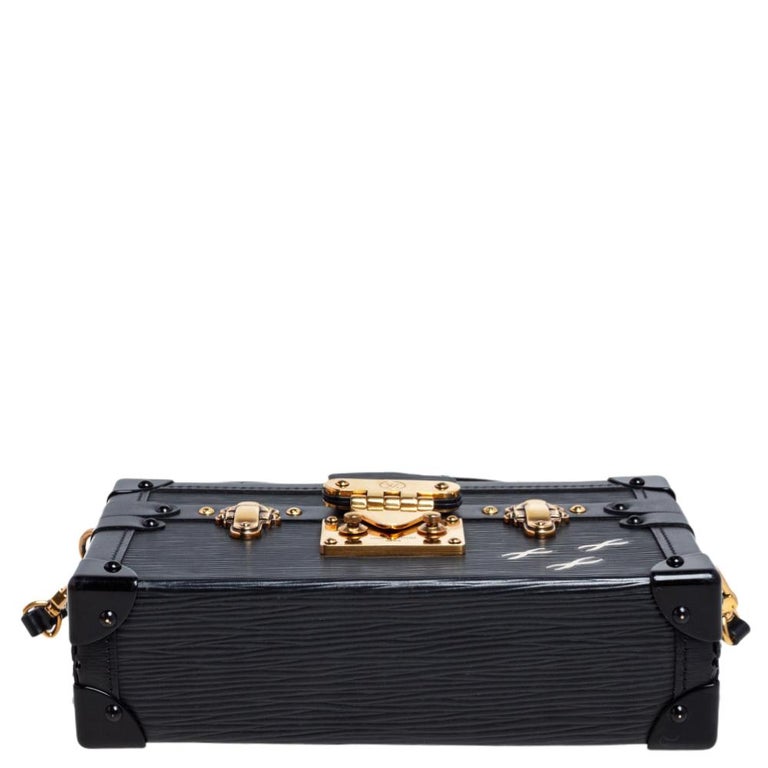 Louis Vuitton Black Epi Leather Petite Malle Bag at 1stDibs
