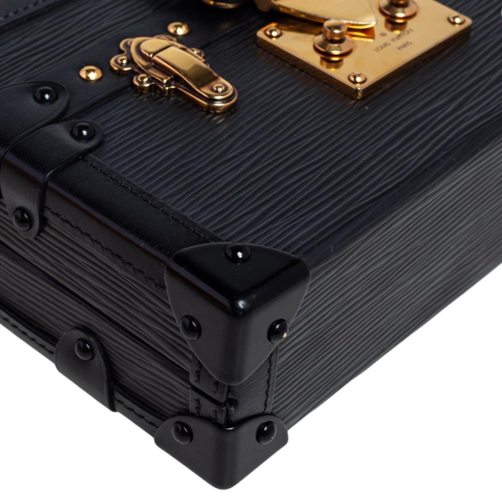 Louis Vuitton Black Epi Leather Petite Malle Bag 1