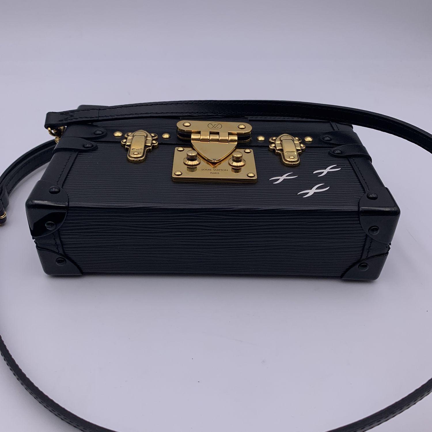 Louis Vuitton Black Epi Leather Petite Malle Shoulder Bag M59179 6