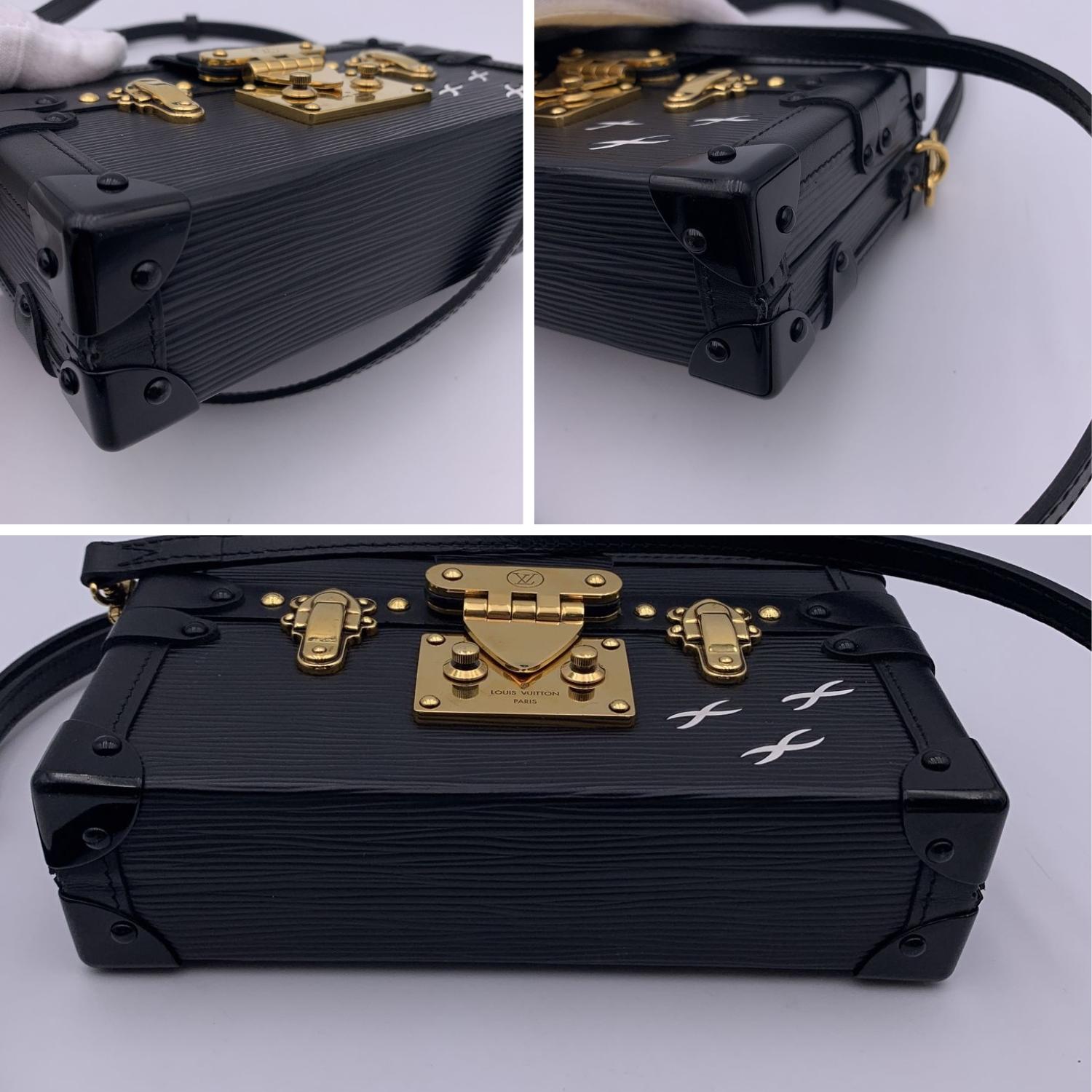 Louis Vuitton Black Epi Leather Petite Malle Shoulder Bag M59179 3