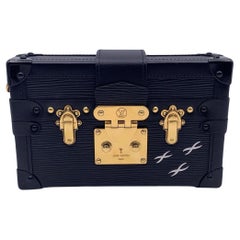 Louis Vuitton Black Epi Leather Petite Malle Shoulder Bag M59179