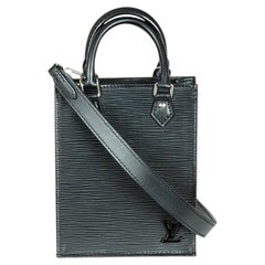 Louis Vuitton Black Epi Leather Petite Sac Plat Bag M69441