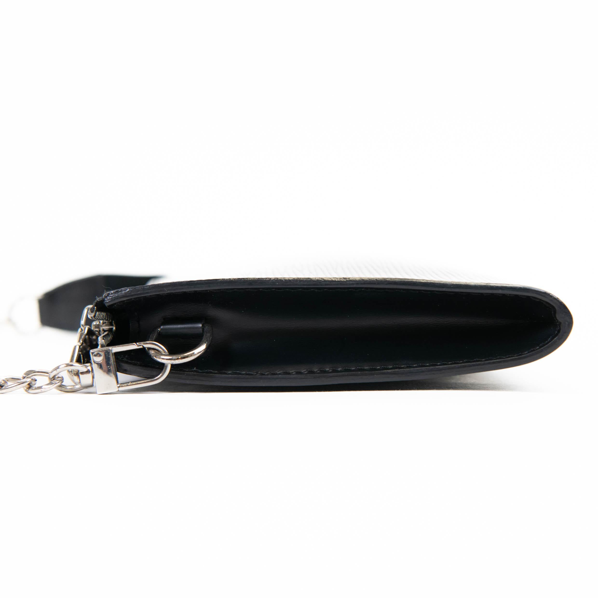 Louis Vuitton Black Epi Leather Pochette Accessories 21 1