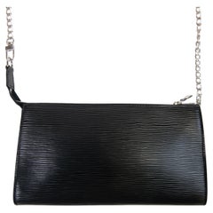 Louis Vuitton Black Epi Leather Pochette Accessories 21