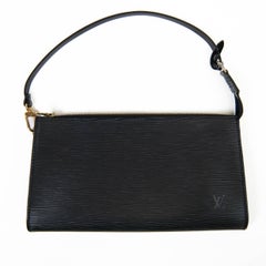Louis Vuitton Black Epi Leather Pochette Accessories 24