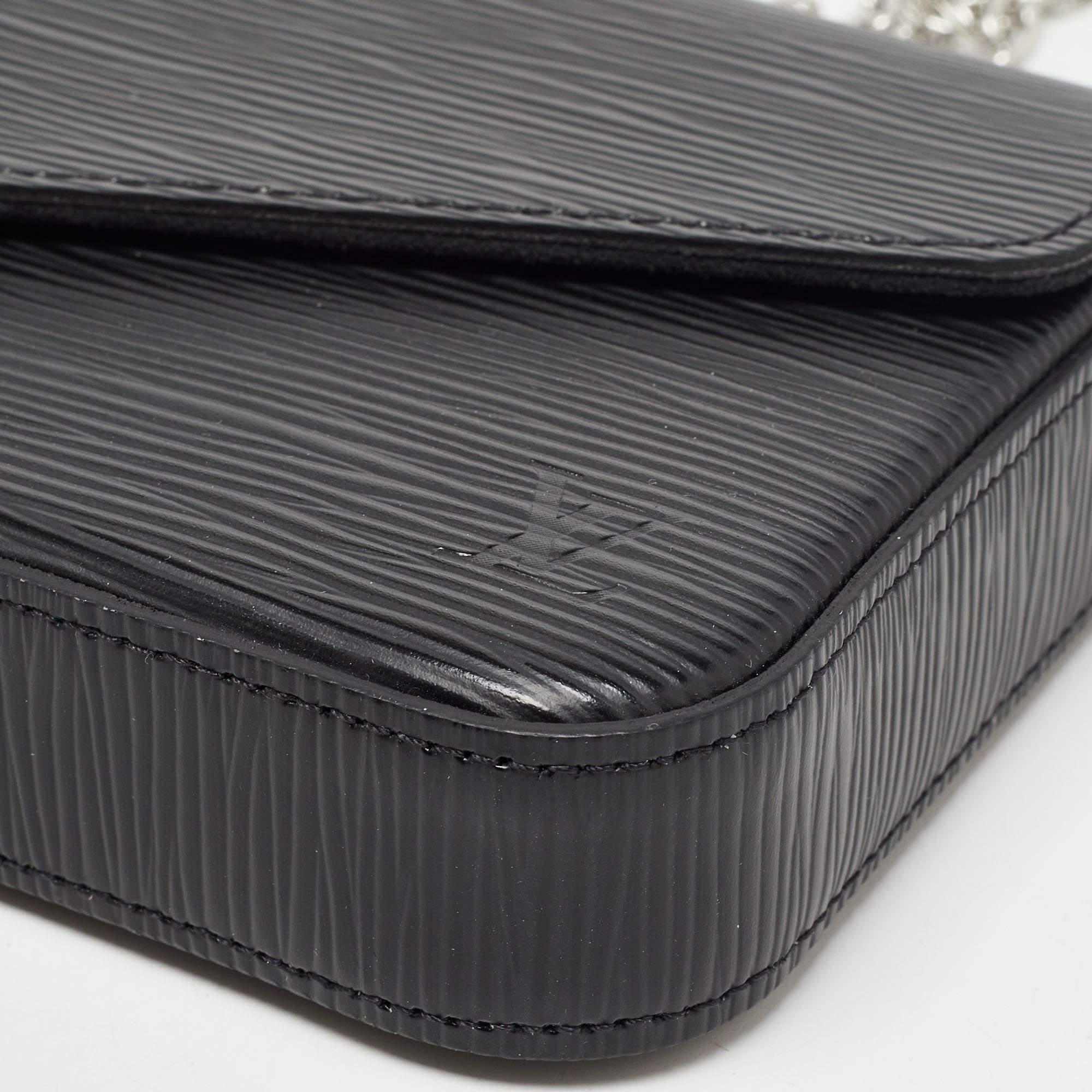 Louis Vuitton Black Epi Leather Pochette Felicie Bag 7