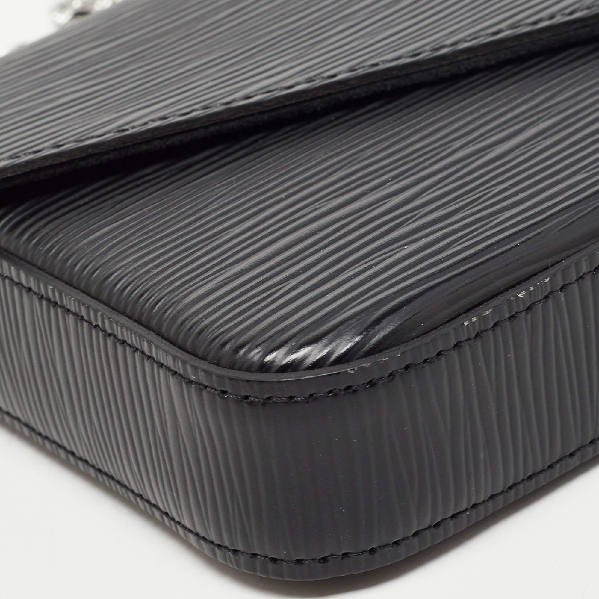 Louis Vuitton Black Epi Leather Pochette Felicie Bag 4
