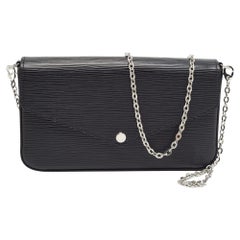 Louis Vuitton Borsa Felicie in pelle Epi Nera