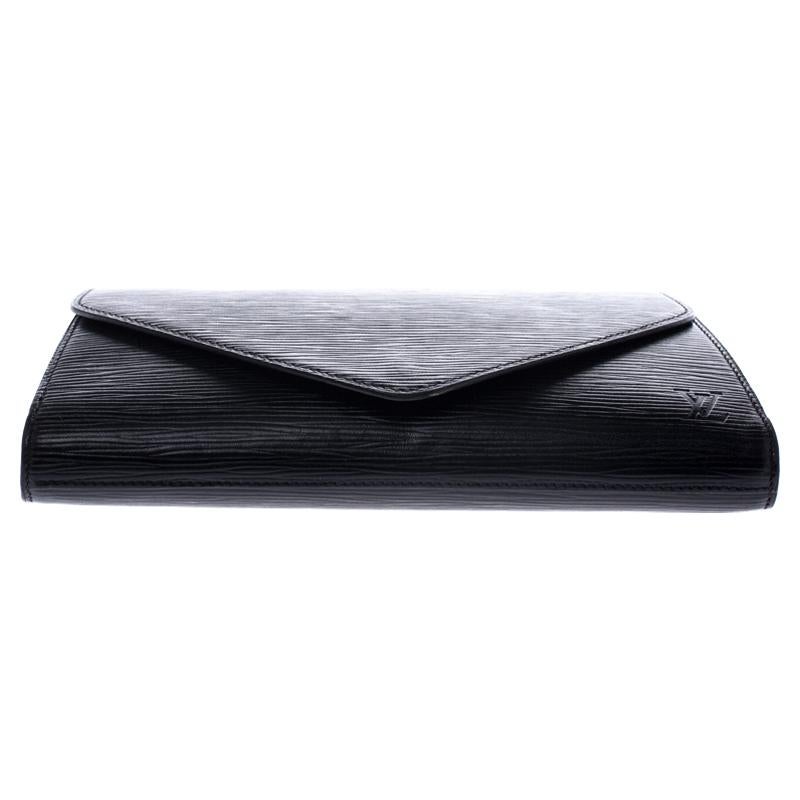 Louis Vuitton Black Epi Leather Pochette 1