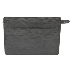 Louis Vuitton Pochette Homme in pelle nera Epi 863148