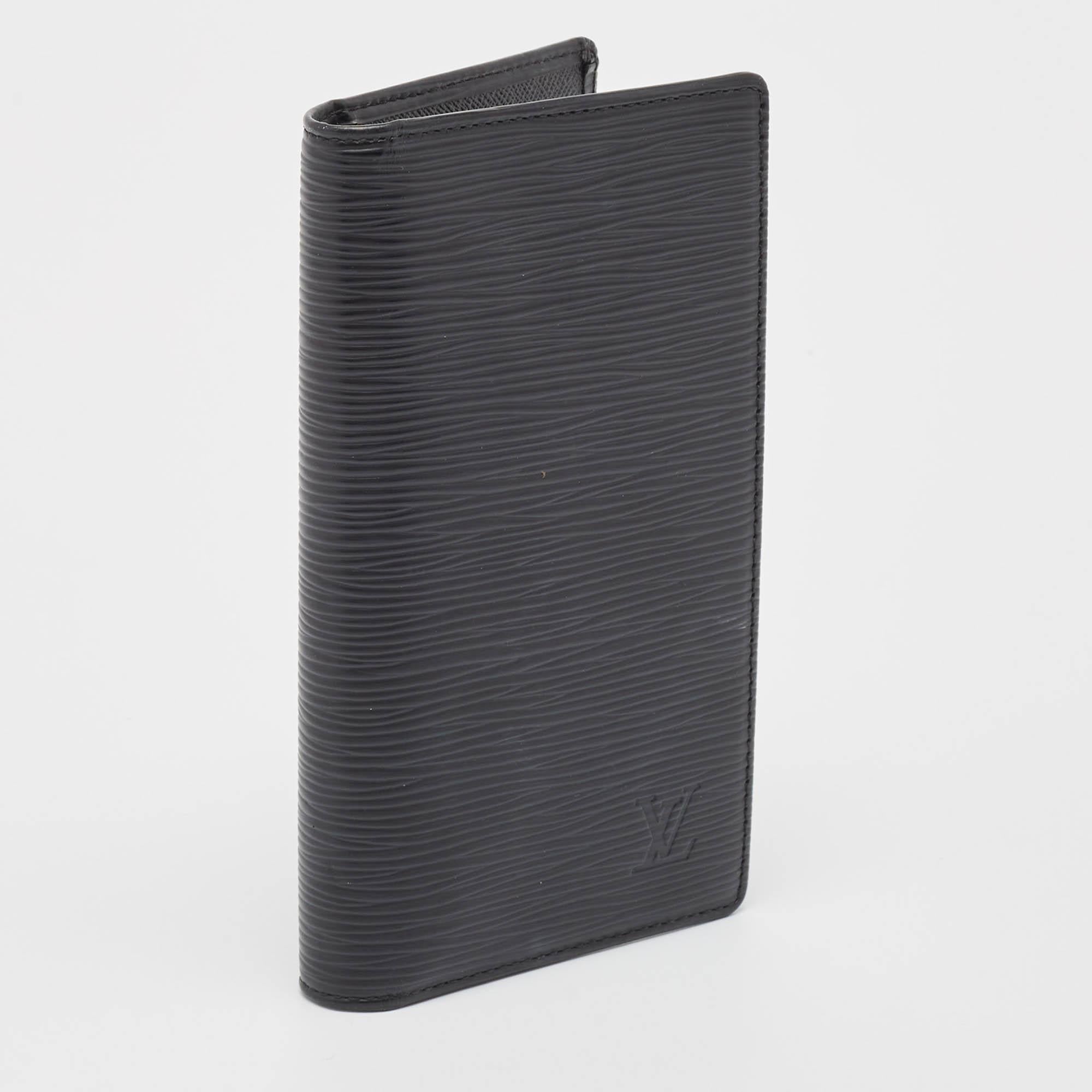 Louis Vuitton Black Epi Leather Pocket Agenda Cover 1