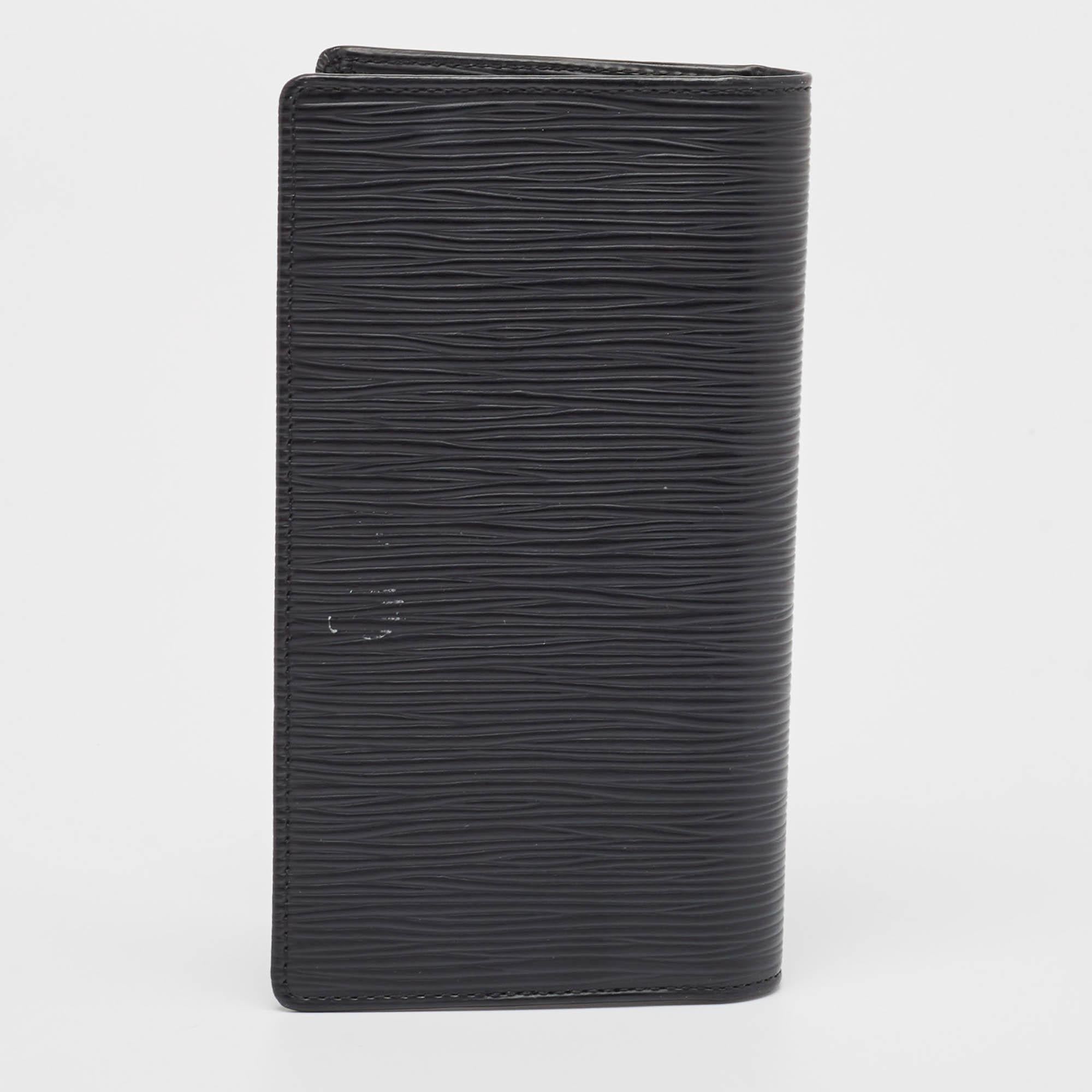 Louis Vuitton Black Epi Leather Pocket Agenda Cover 2