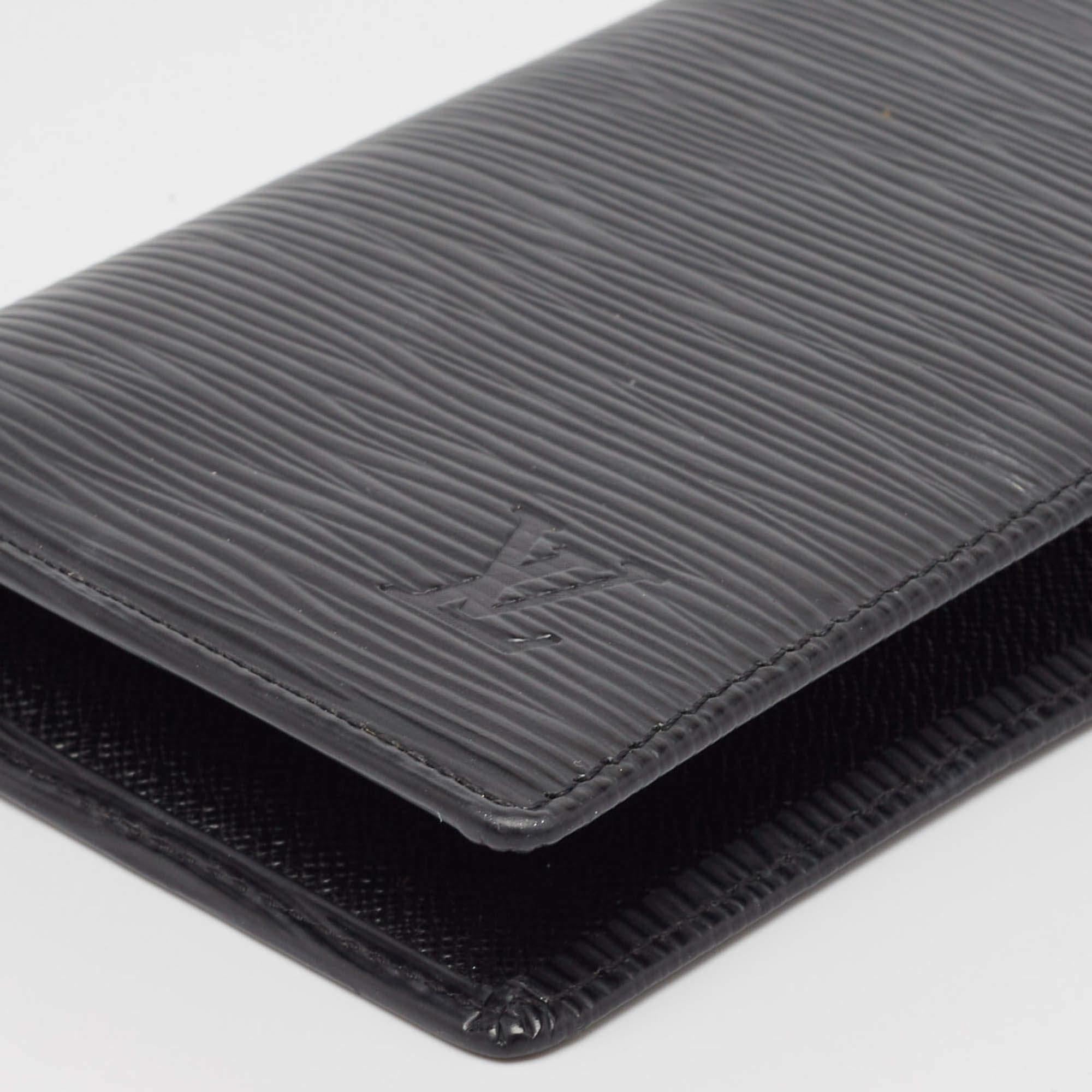 Louis Vuitton Black Epi Leather Pocket Agenda Cover 5