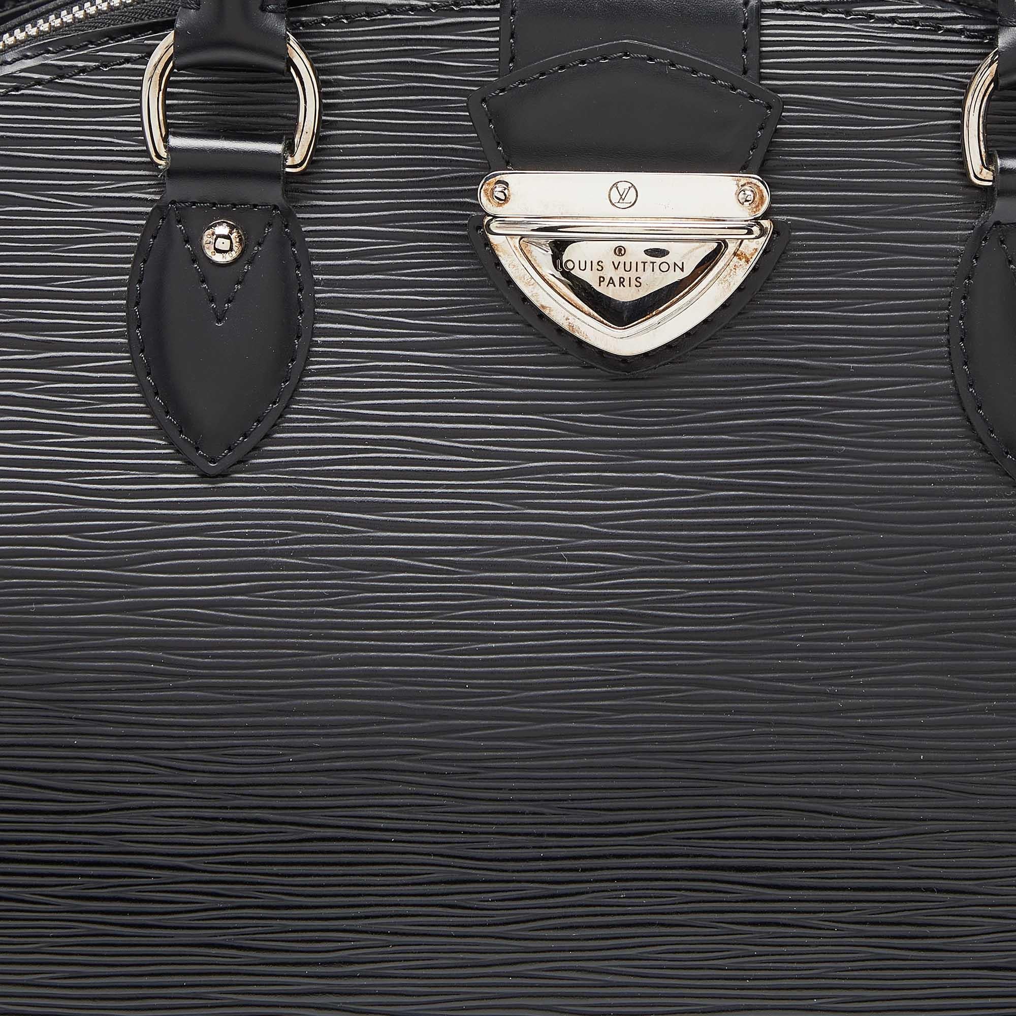 Louis Vuitton Black Epi Leather Pont Neuf GM Bag For Sale 7