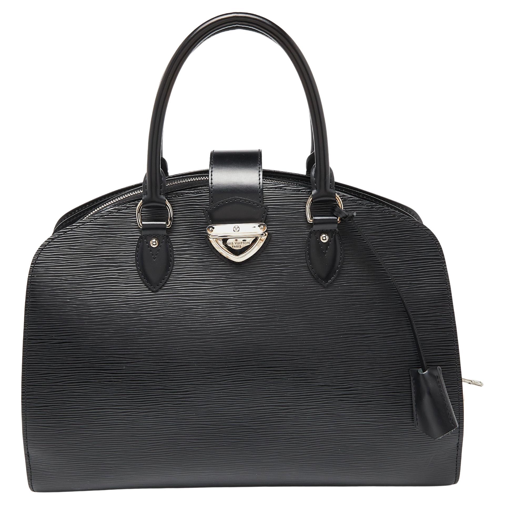 Louis Vuitton Black Epi Leather Pont Neuf GM Bag For Sale