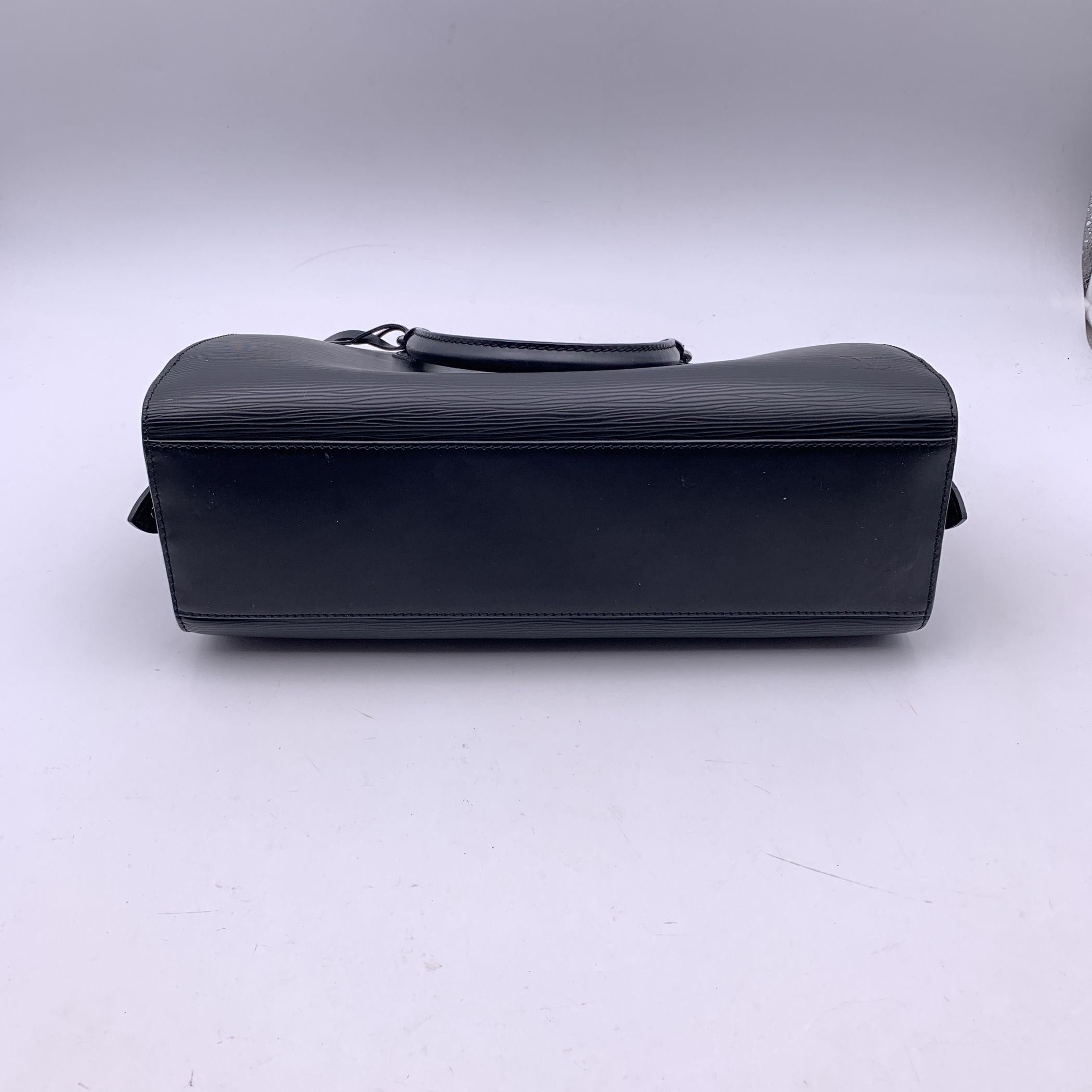 Louis Vuitton Black Epi Leather Pont Neuf PM Satchel Bag 1