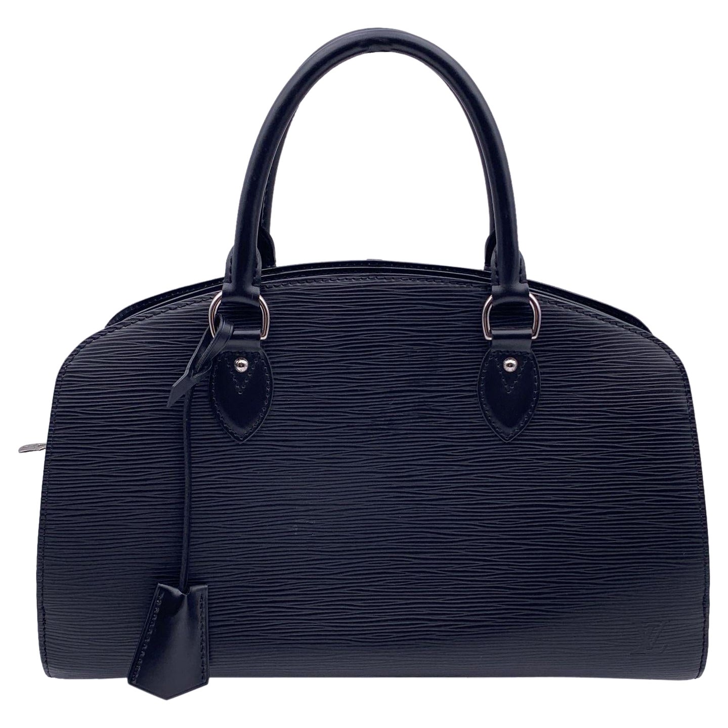 Louis Vuitton Black Epi Leather Pont Neuf PM Satchel Bag