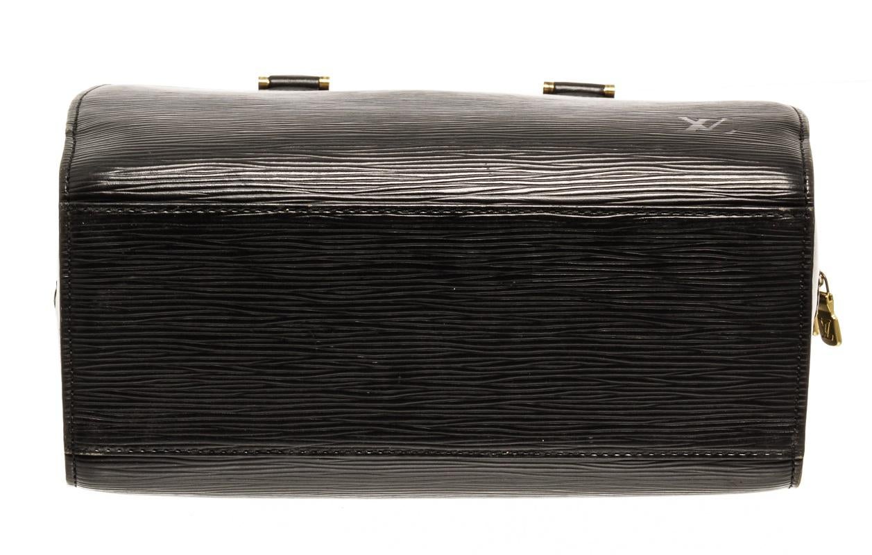 Women's Louis Vuitton Black Epi Leather Pont Neuf Satchel Bag