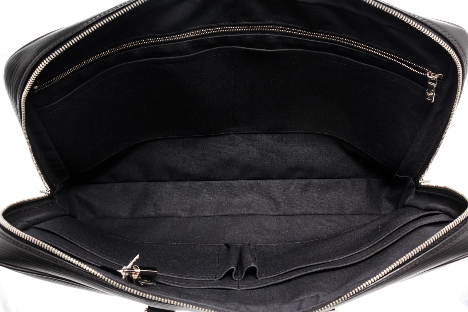 Louis Vuitton Black Epi Leather Porte Document Voyage Briefcases 1