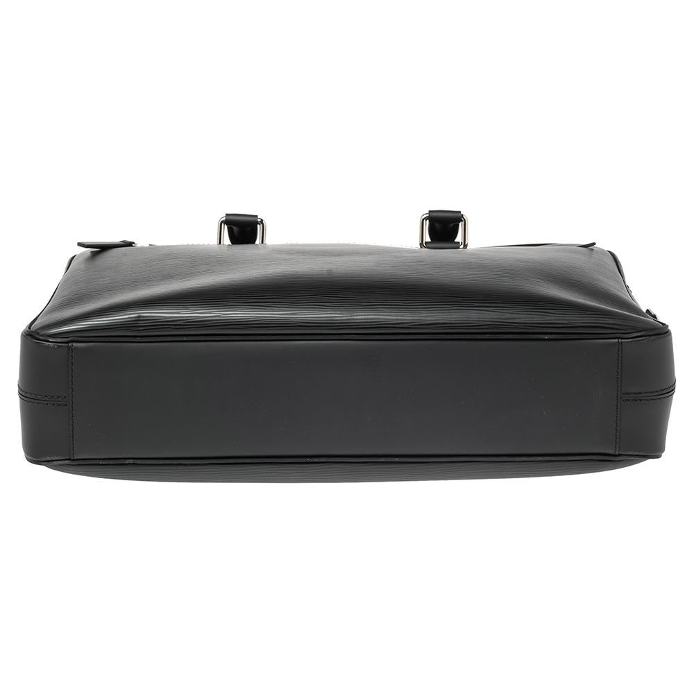 Louis Vuitton Black Epi Leather Porte Documents Business Briefcase 2
