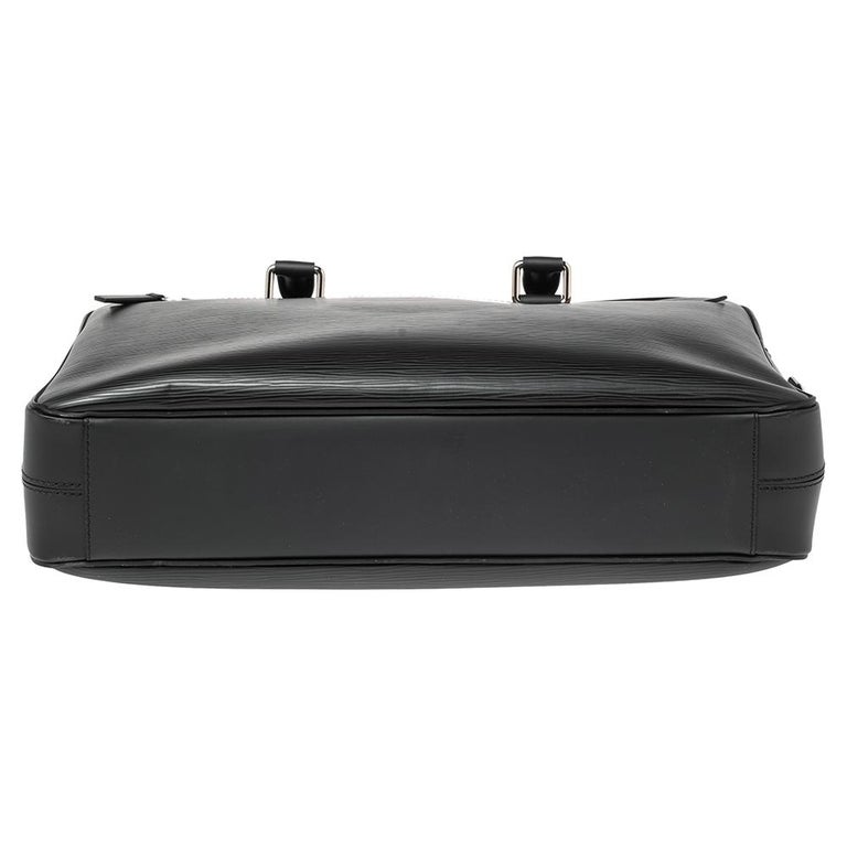 Louis Vuitton Black Epi Leather Porte Documents Business Briefcase at  1stDibs