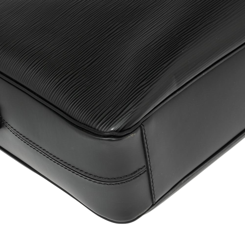 Louis Vuitton Black Epi Leather Porte Documents Business Briefcase 3