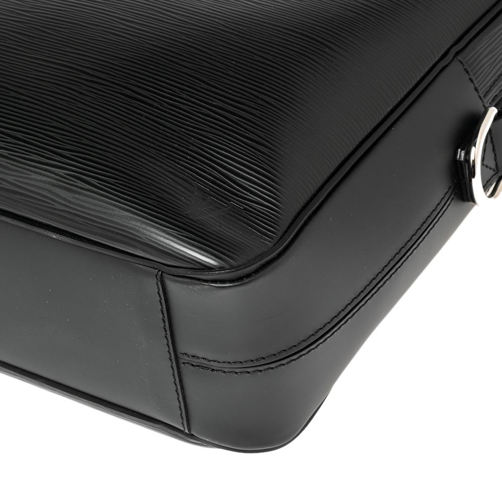 Louis Vuitton Black Epi Leather Porte Documents Business Briefcase 4