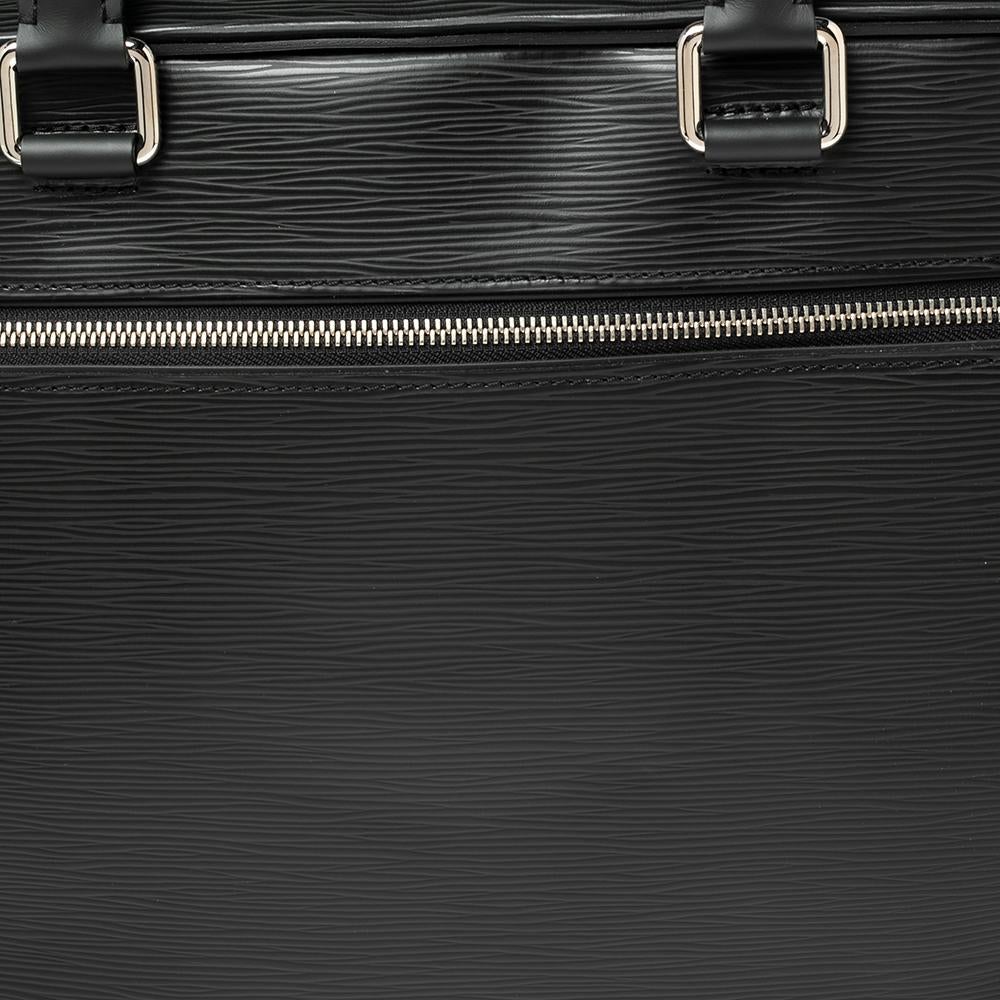 Louis Vuitton Black Epi Leather Porte Documents Business Briefcase 5
