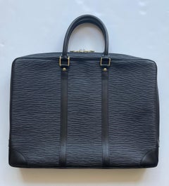 Louis Vuitton Black Epi Leather Porte-Documents Voyage Briefcase Bag rt. $2, 910