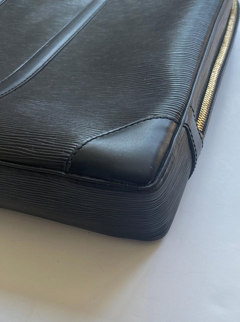 Louis Vuitton Black Epi Leather Porte-Documents Voyage Briefcase Bag rt. $2,910 1