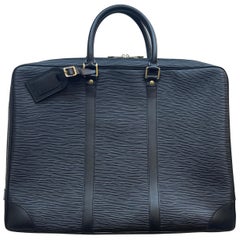 Louis Vuitton Black Epi Leather Porte-Documents Voyage Briefcase Bag rt. $2,910