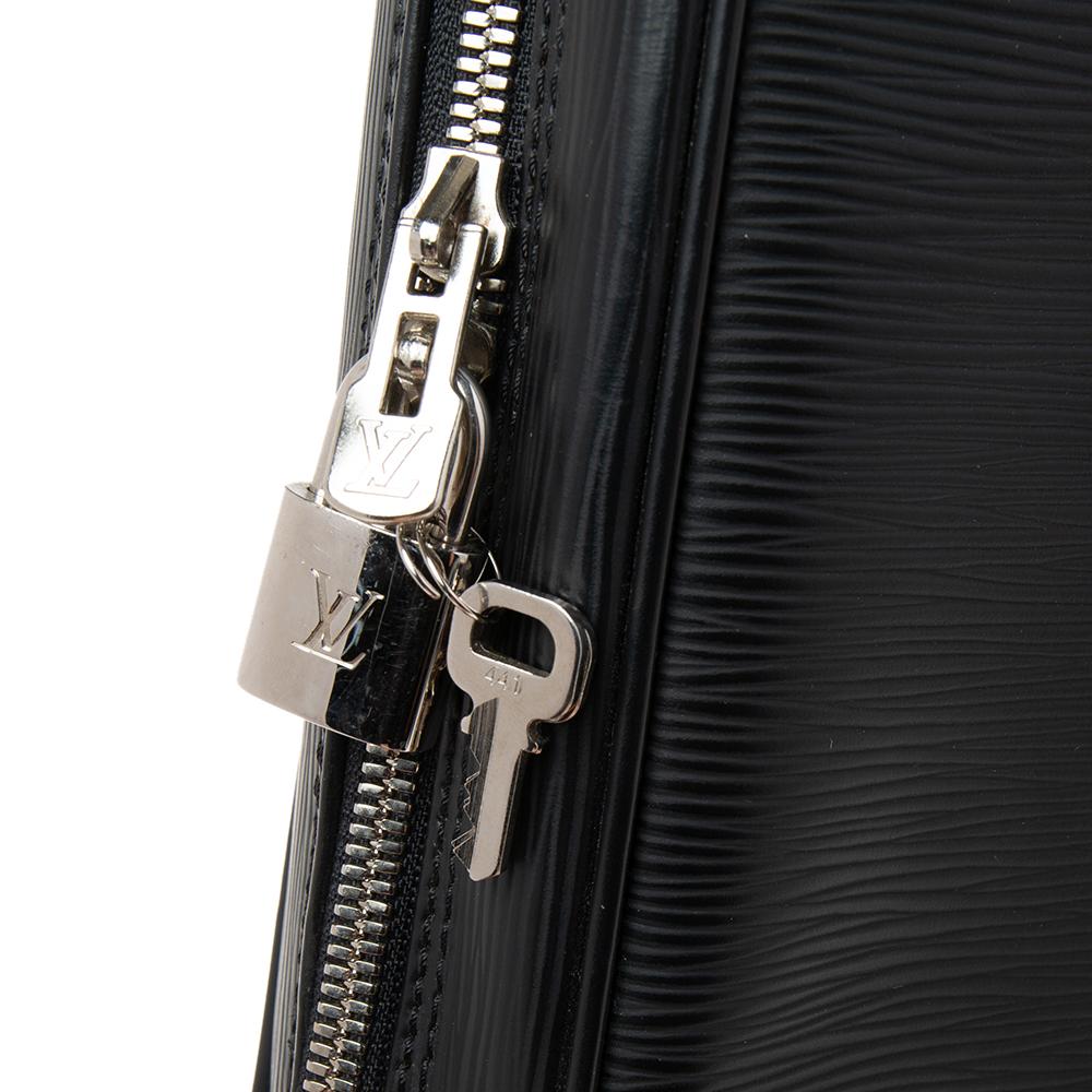 Louis Vuitton Black Epi Leather Porte Documents Voyage Briefcase 6