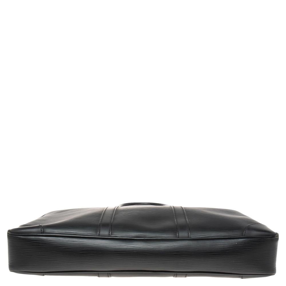 Louis Vuitton Black Epi Leather Porte Documents Voyage Briefcase 7