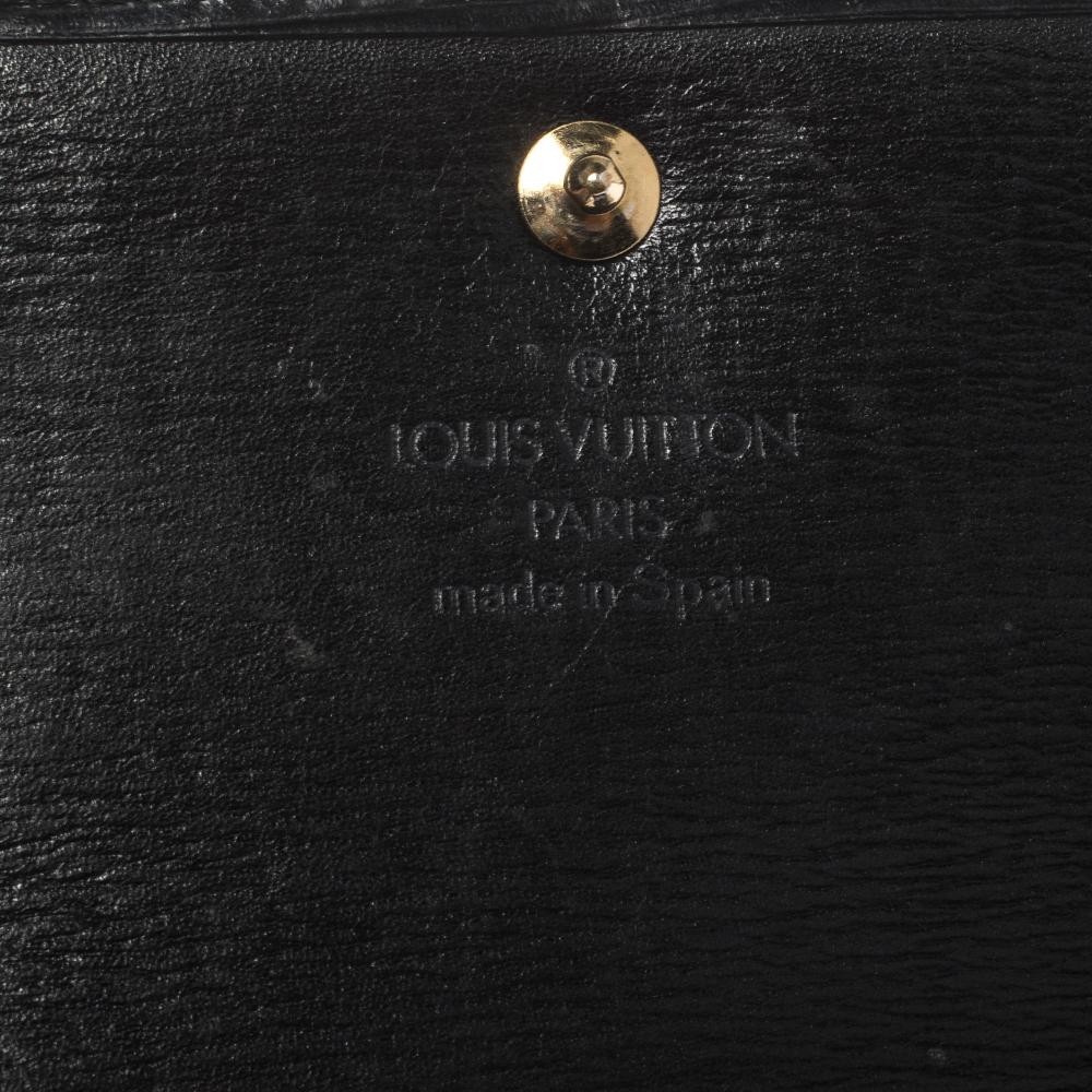 Louis Vuitton Black Epi Leather Porte Tresor International Wallet 2