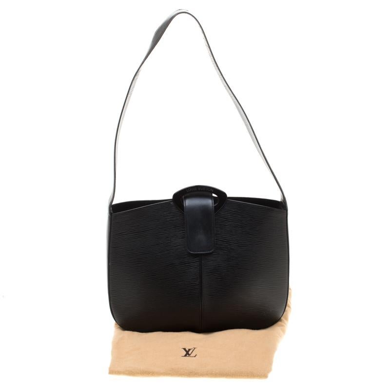 Louis Vuitton Black Epi Leather Reverie Bag 3