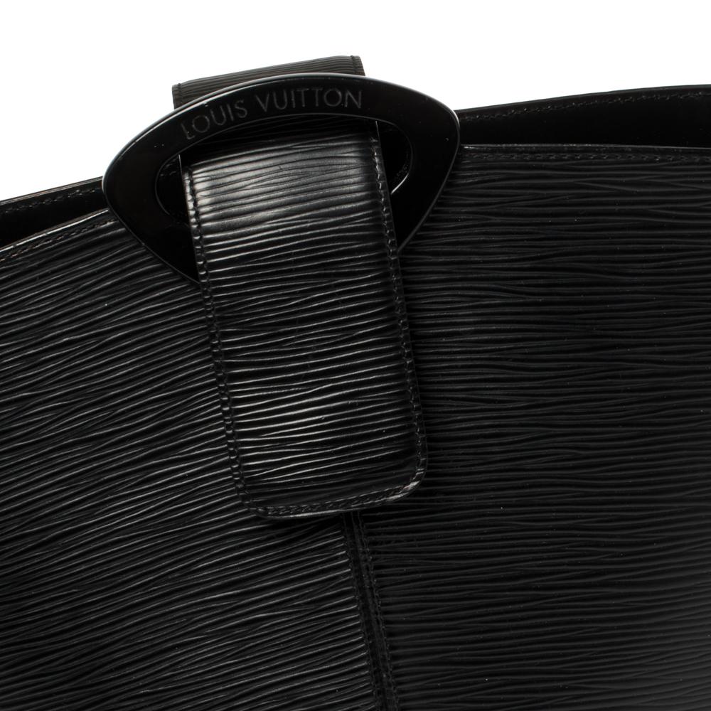 Louis Vuitton Black Epi Leather Reverie Bag 4