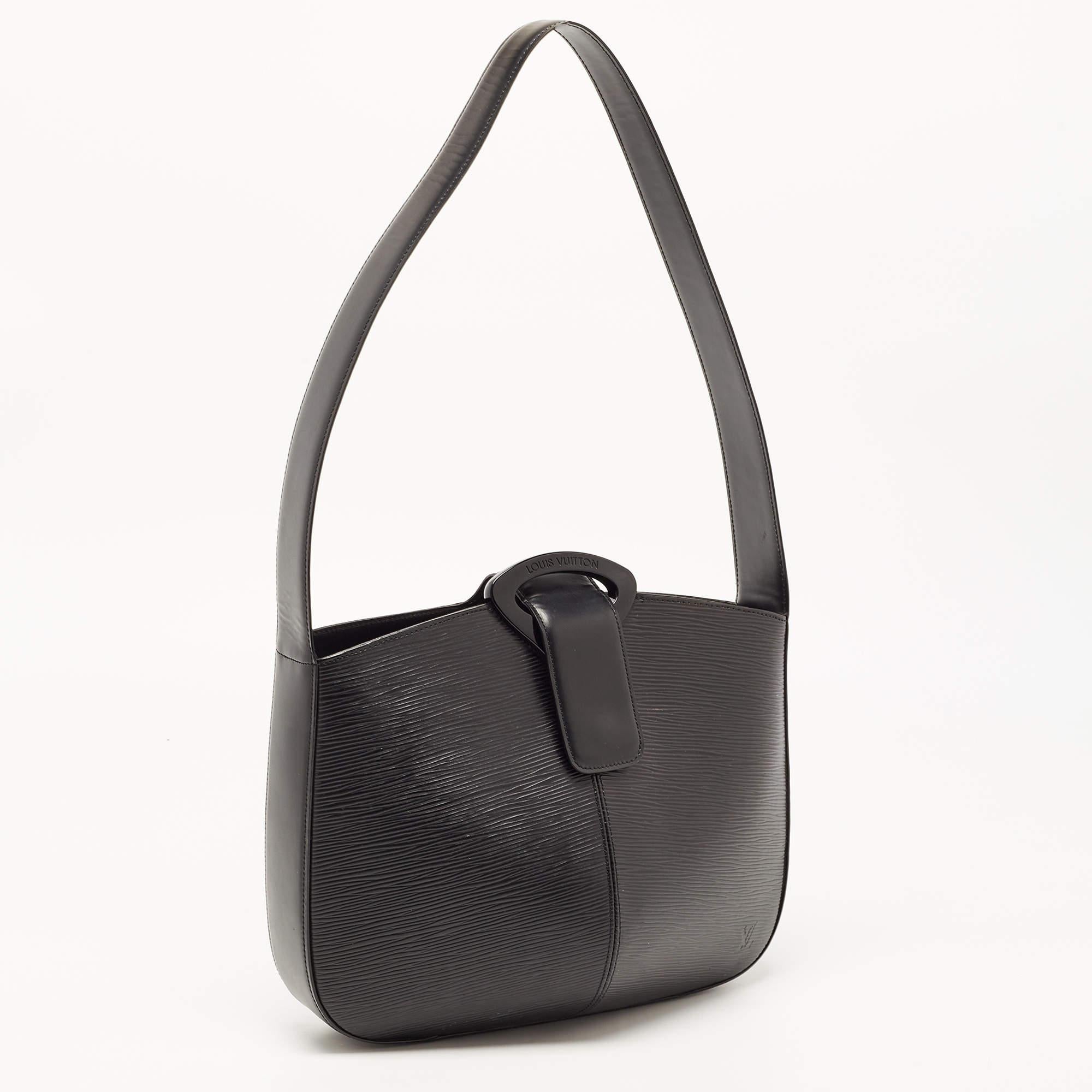 Women's Louis Vuitton Black Epi Leather Reverie Bag