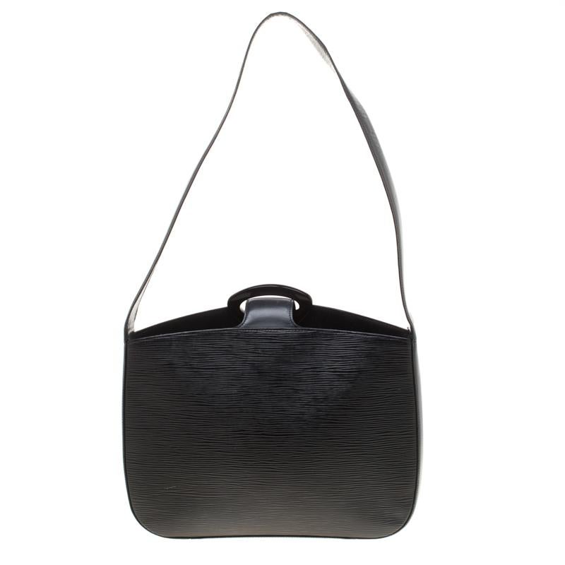 Women's Louis Vuitton Black Epi Leather Reverie Bag
