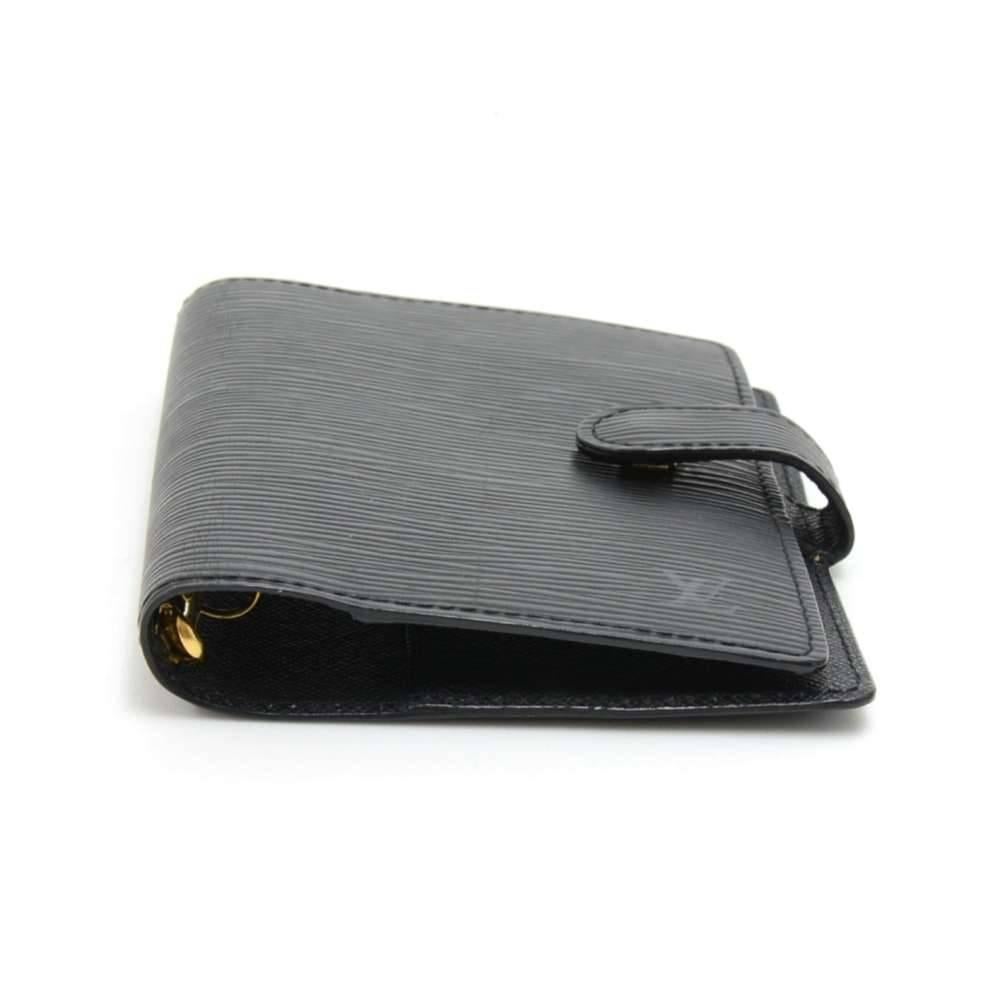 Louis Vuitton Black Epi Leather Ring Agenda Cover  PM  In Good Condition For Sale In Fukuoka, Kyushu