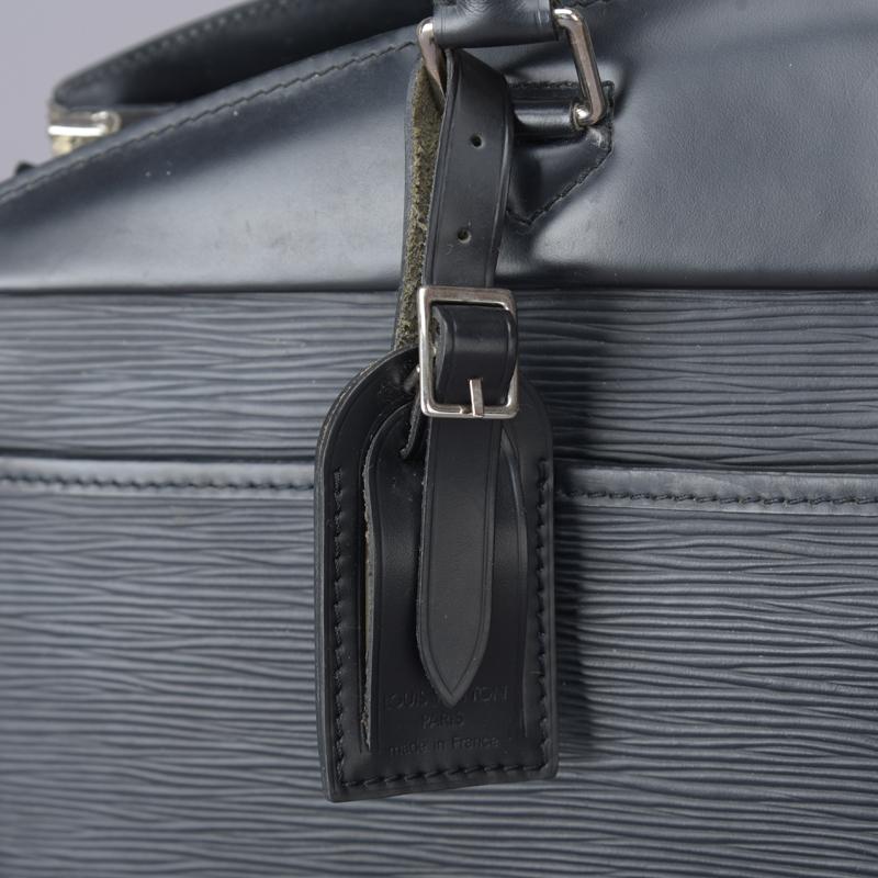 Louis Vuitton Black Epi Leather Riviera Handbag In Good Condition In Irvine, CA