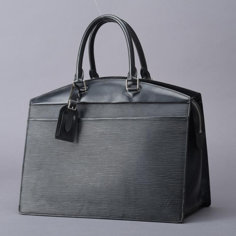 Louis Vuitton Black Epi Leather Riviera Handbag 4