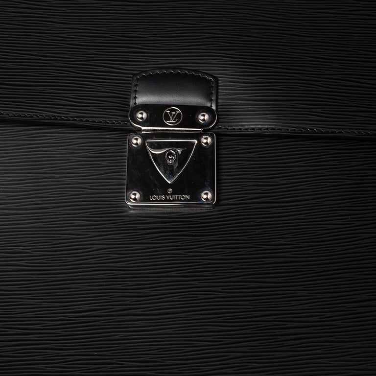 LOUIS VUITTON Epi Robusto 1 Compartment Briefcase Black 1261715