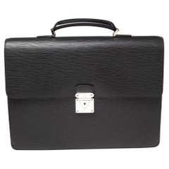 Louis Vuitton Black Epi Leather Robusto 1 Compartment Briefcase