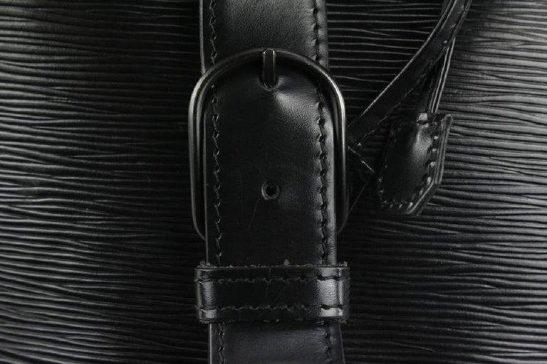 Sold at Auction: Louis Vuitton, LOUIS VUITTON SAC A DOS BLACK EPI BACKPACK