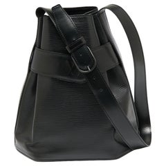 Louis Vuitton Black Epi Leather Sac Depaule PM Bag