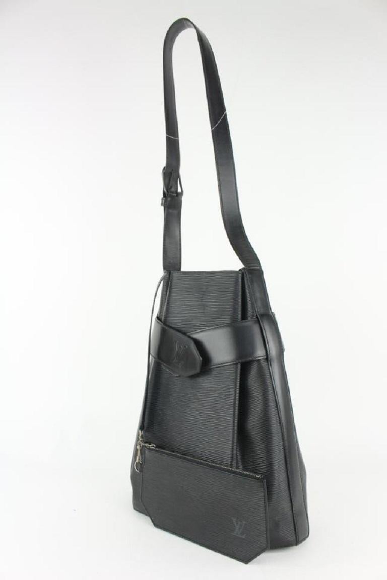 Louis Vuitton Black Epi Leather Sac Depaule PM Twist Bucket Bag