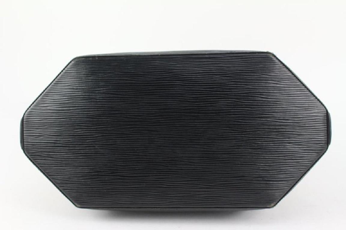 Louis Vuitton Black Epi Leather Sac D'epaule Twist Bucket with Pouch 1012Lv35 4