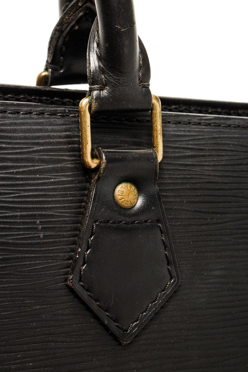 Louis Vuitton Black Epi Leather Sac Triangle Handbag 2