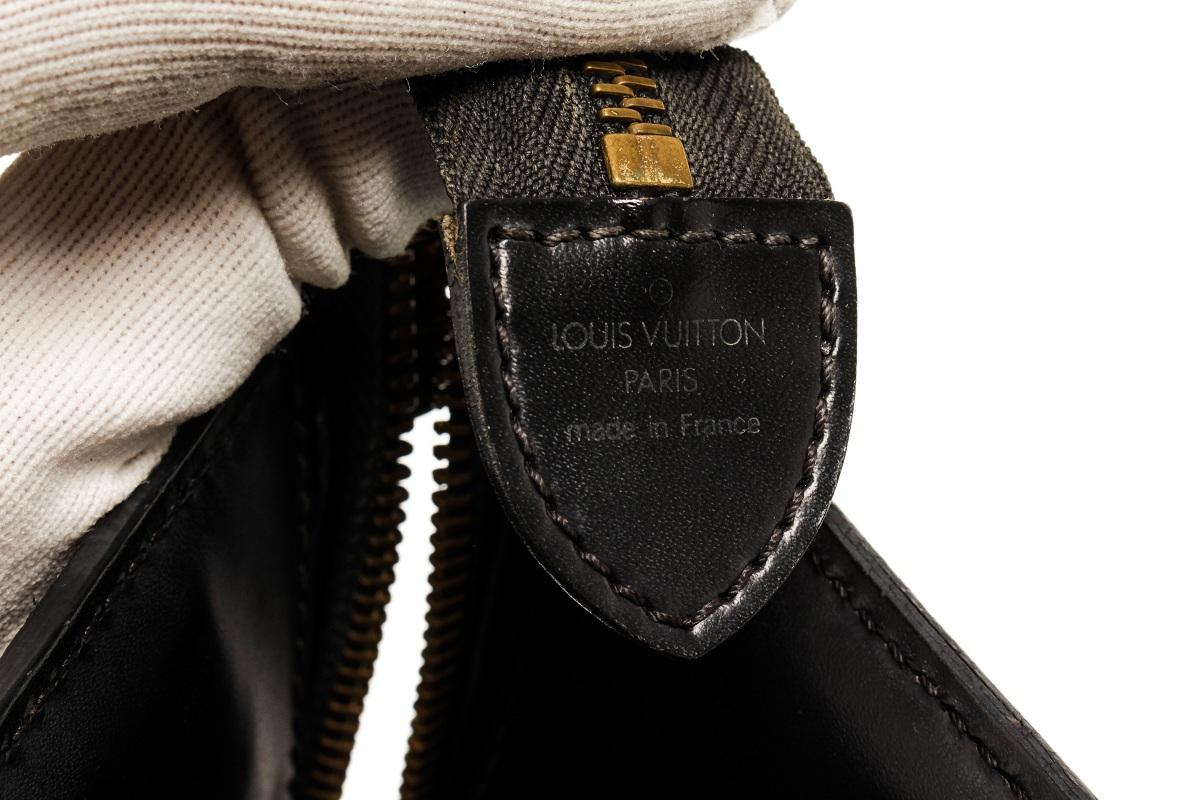 Louis Vuitton Black Epi Leather Sac Triangle Handbag 4